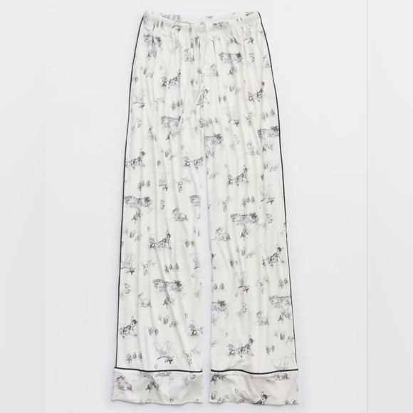Aerie Bambi Real Soft Piping Trouser PJ Pants XL XXL Nature-Inspired Woodland - Picture 3 of 8